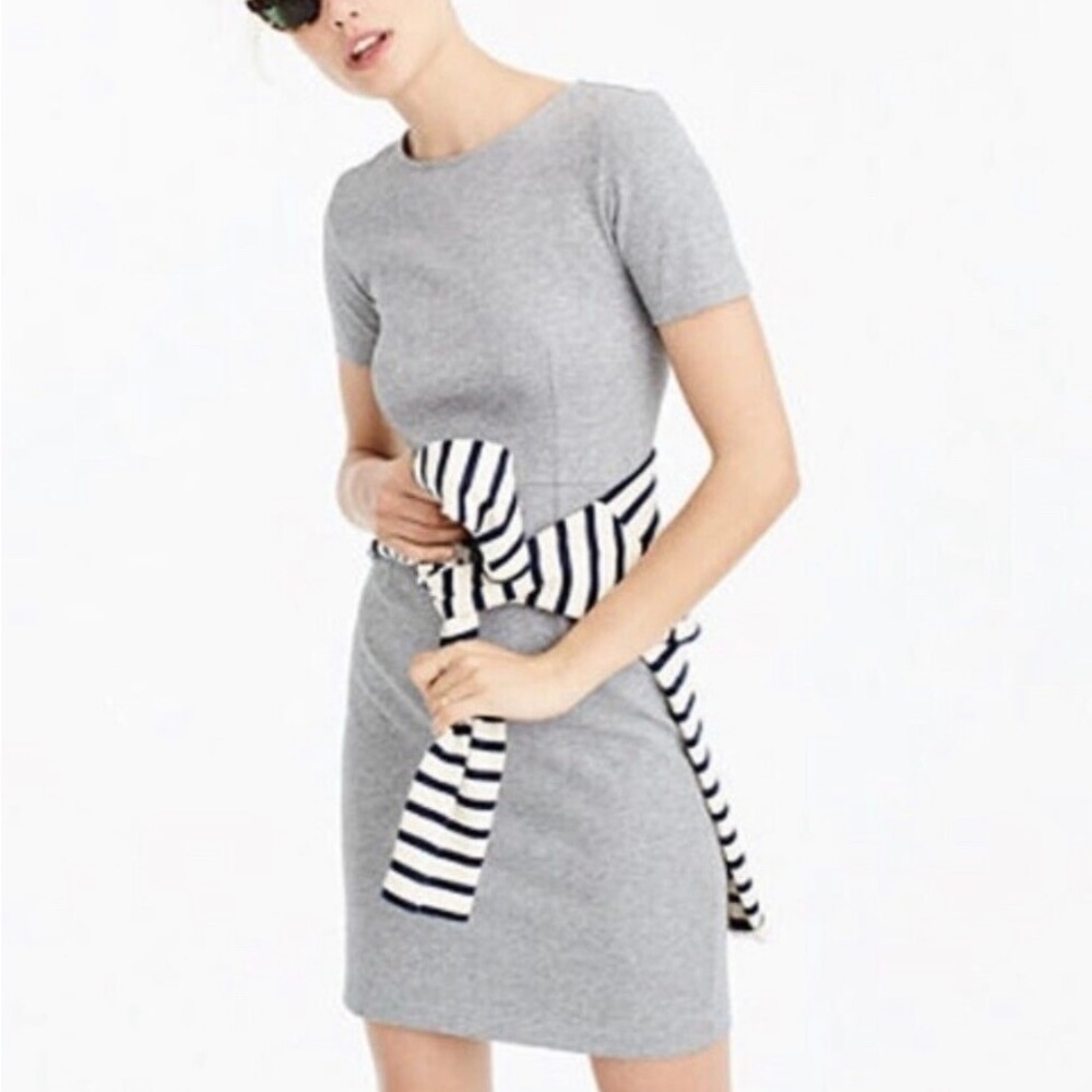 J.Crew Gray Cotton Dress, size 14